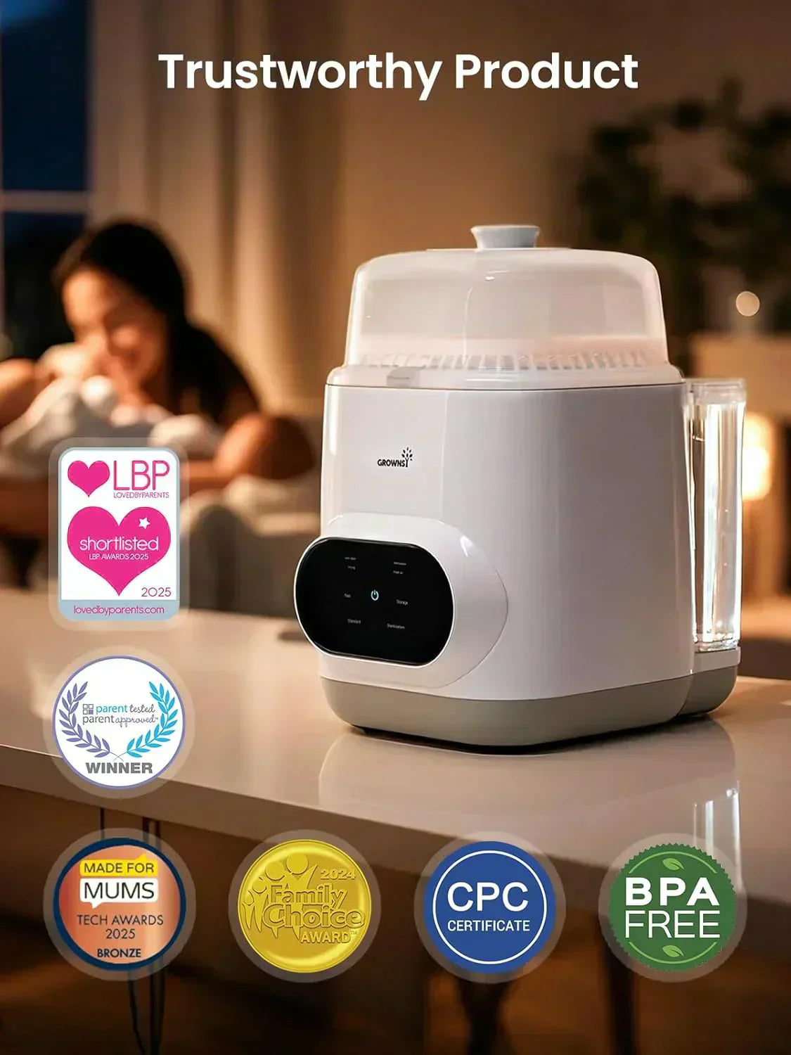 Bottle Washer Pro All-in-One Bottle Washer and Sterilizer Baby Bottle Washer for Bottles