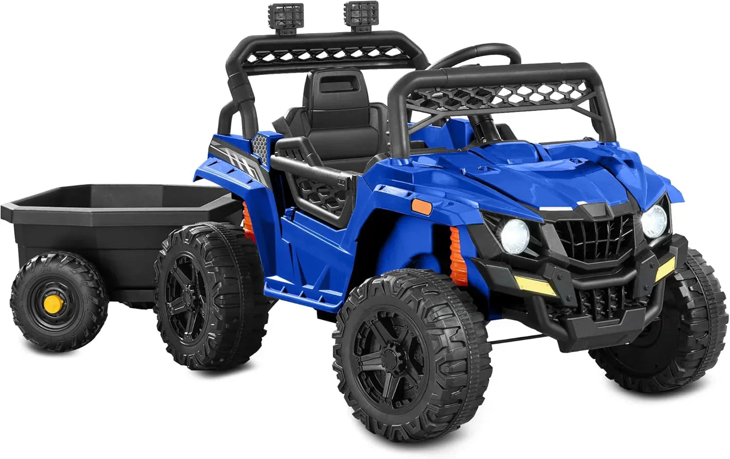 Children's black UTV electric children's car