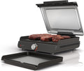 Ninja Griddle and Indoor Grill, 14��? Electric Grill, For Steak, Burgers, Salmon, Veggies, and More, Pancake Griddle, Nonstick, Dishwasher Safe, 500F, Even Cooking, Silver, GR101