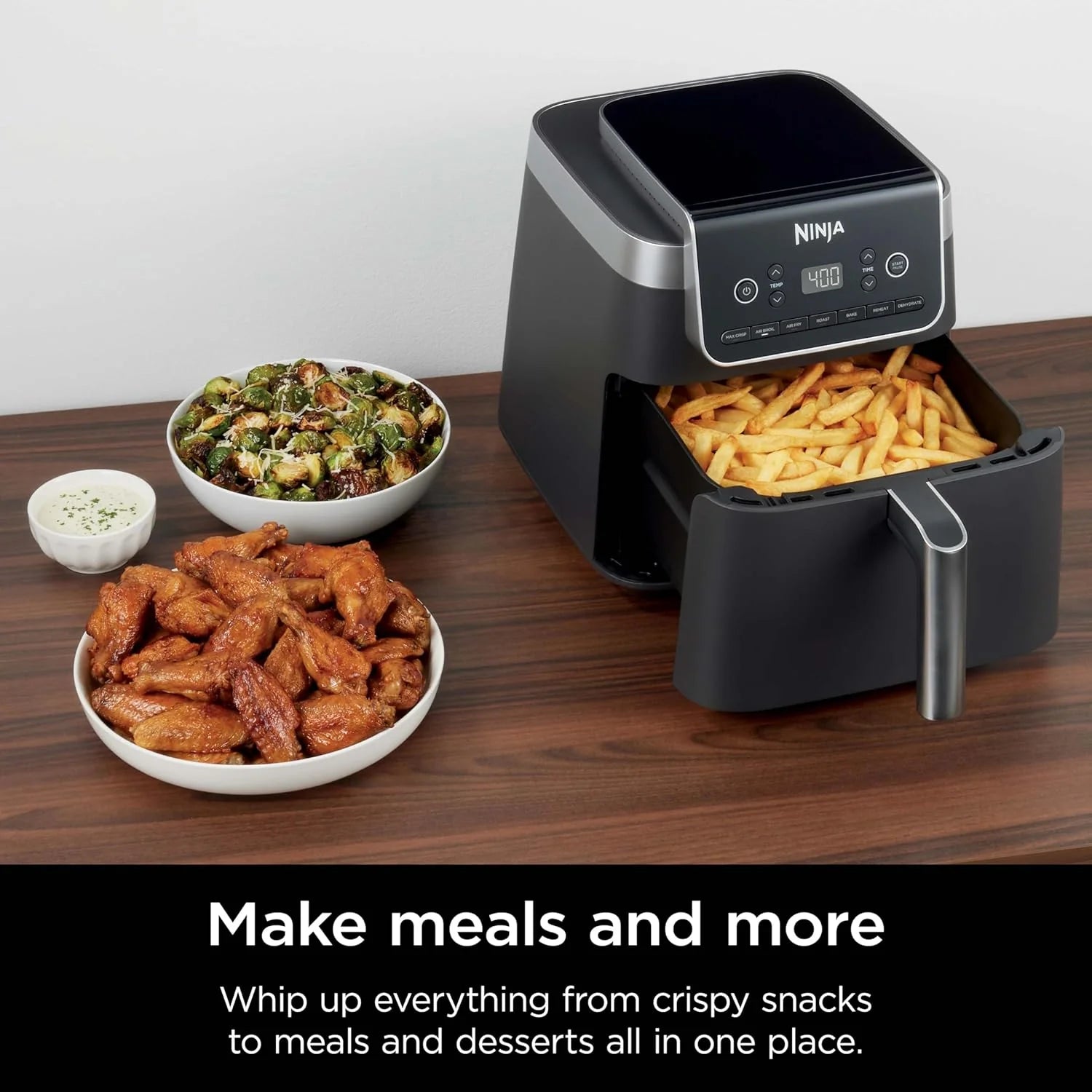 Ninja Air Fryer Pro XL 6-in-1, 6.5-Quart Capacity, Maximum Crispness, Air Fryer Bake
