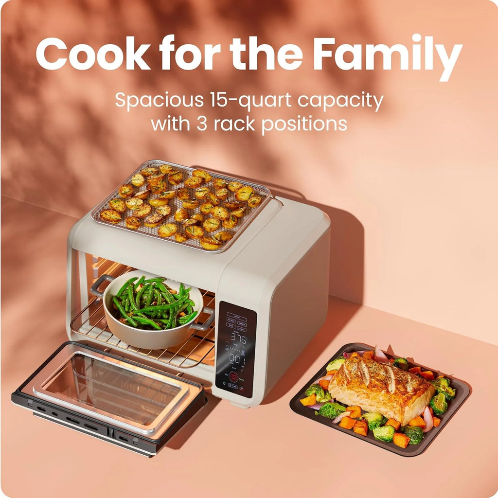 Chefman Air Fryer Toaster Oven Combo 15 Qt. Countertop Oven for Quick & Healthy Meals