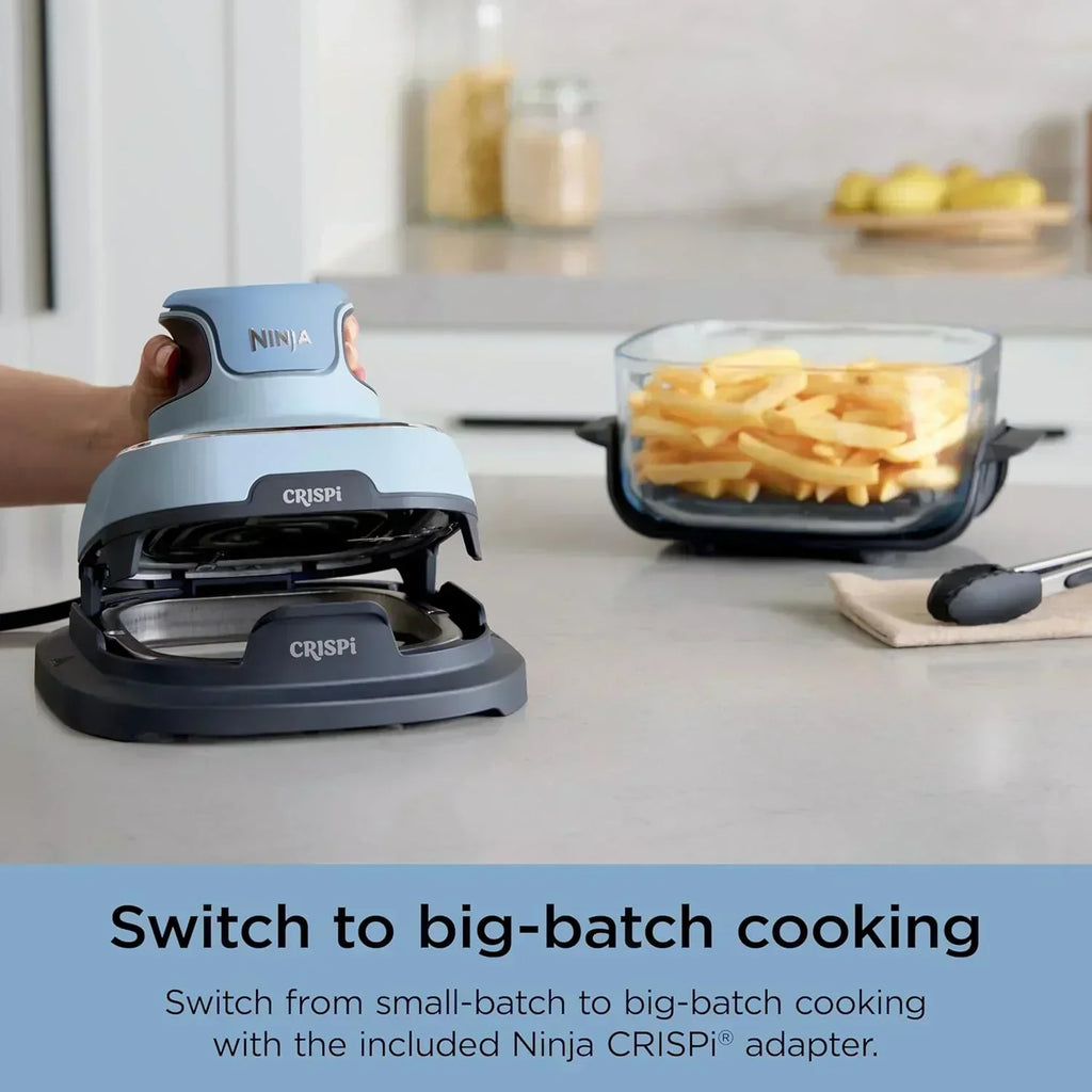 Ninja Crispi 4 in 1 Portable Glass Air Fryer Cooking System 4QT 6 Cup TempWare Glass Containers